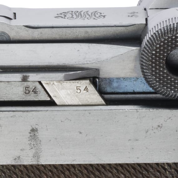 Pistole 08, DWM 1915, mit Koffertasche