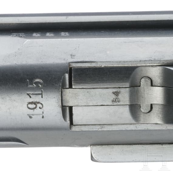 Pistole 08, DWM 1915, mit Koffertasche