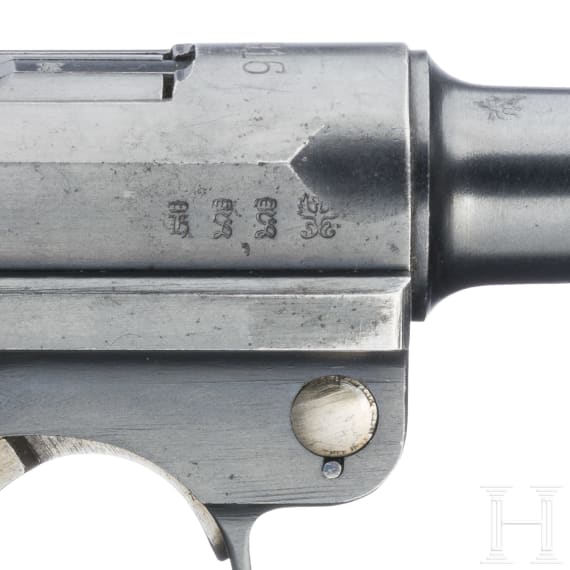 A Luger pistol by DWM, 1916
