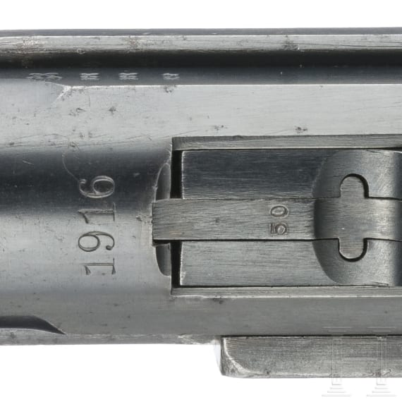 A Luger pistol by DWM, 1916, sniper group of a machine gun company