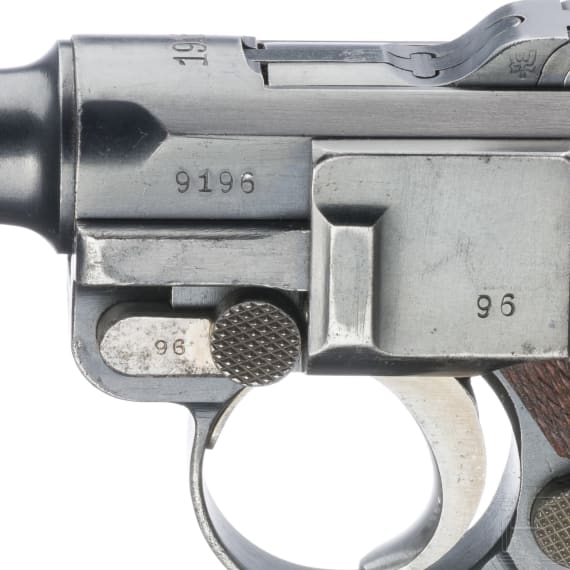 A Luger pistol by DWM, 1916, machine-gun snipers