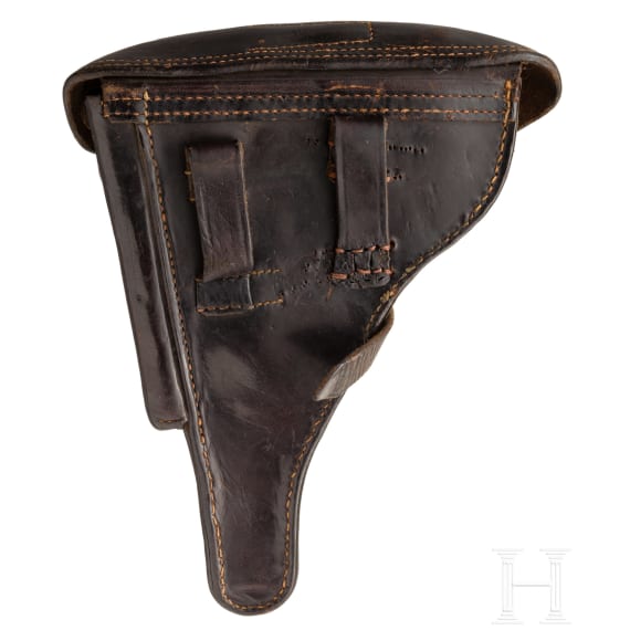 A Luger pistol by DWM, 1917, with holster
