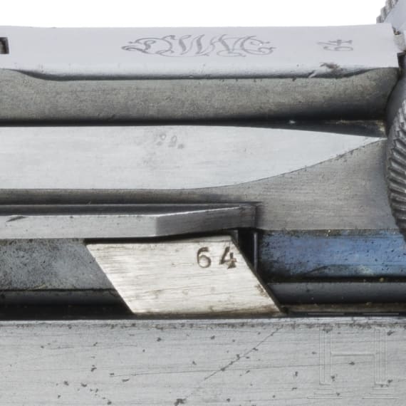A Luger pistol by DWM, 1917, with holster