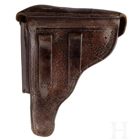 A Luger pistol by DWM, 1917, with holster
