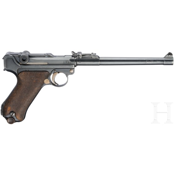 An Artillery Luger by DWM, 1917, with holster