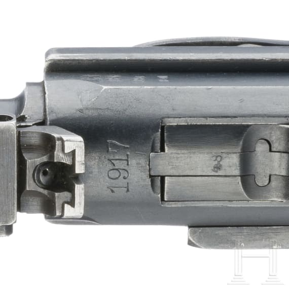 An Artillery Luger by DWM, 1917, with holster