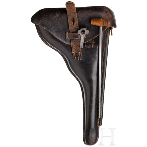An Artillery Luger by DWM, 1917, with holster
