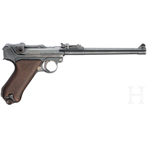 An Artillery Luger by DWM, 1917, with holster