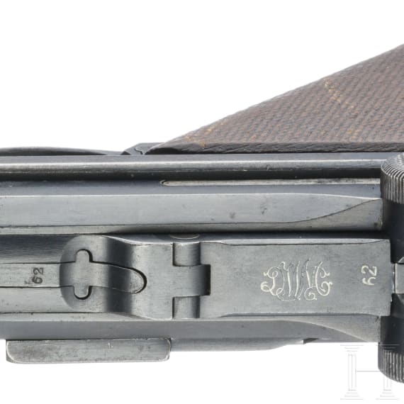 An Artillery Luger by DWM, 1917, with holster