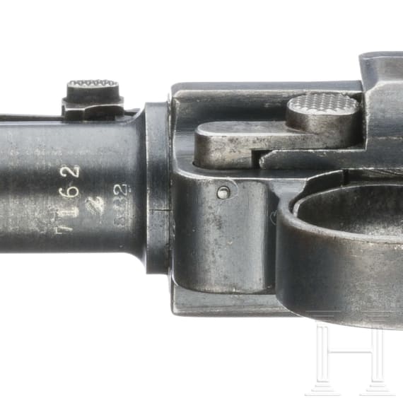 An Artillery Luger by DWM, 1917, with holster