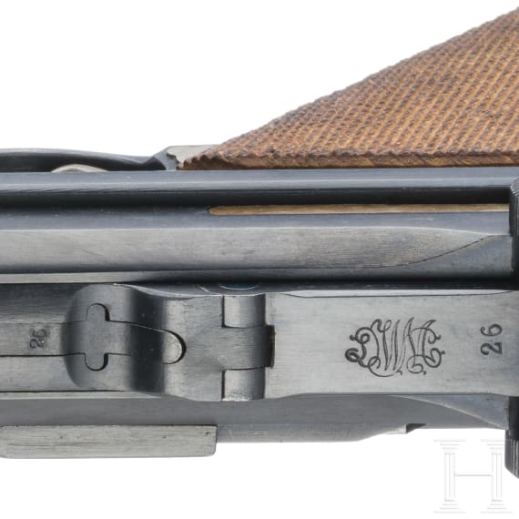 An Artillery Luger by DWM, 1917, with holster and shoulder stock