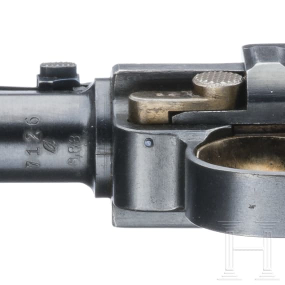 An Artillery Luger by DWM, 1917, with holster and shoulder stock