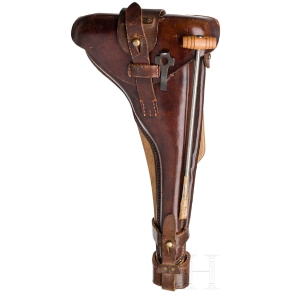 An Artillery Luger by DWM, 1917, with holster and shoulder stock