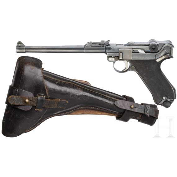 A Artillery Luger by DWM, 1917, with holster and shoulder stock