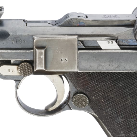 A Artillery Luger by DWM, 1917, with holster and shoulder stock