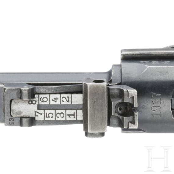 A Artillery Luger by DWM, 1917, with holster and shoulder stock