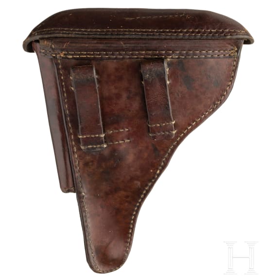 A Luger Pistol by DWM, 1918, with holster