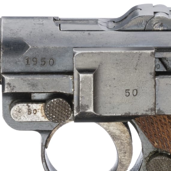 A Luger Pistol by DWM, 1918, with holster