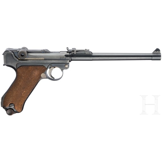 An Artillery Luger by DWM, 1918, with holster