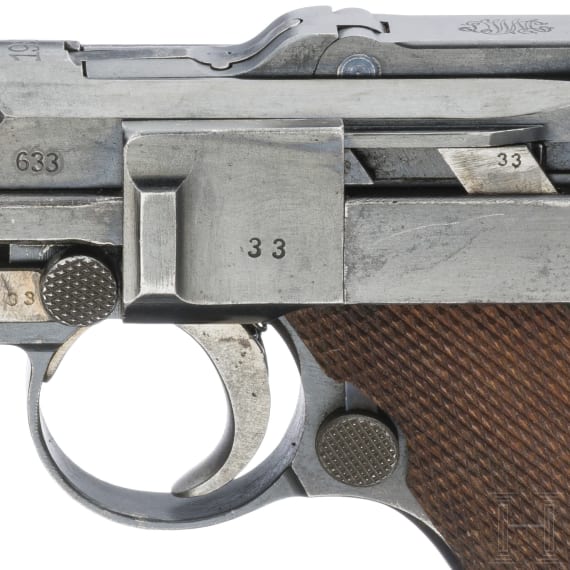 An Artillery Luger by DWM, 1918, with holster