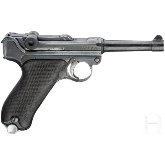 A Luger pistol by DWM, 1920/1910, Reichswehr, holster