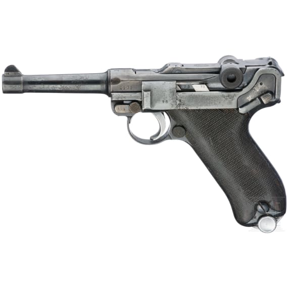 A Luger pistol by DWM, 1920/1910, Reichswehr, holster