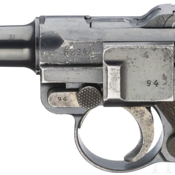 Pistole 08, DWM, 1917, Weimar / Wehrmacht, Marine, mit Koffertasche