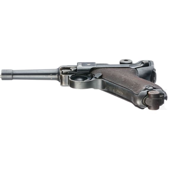 A Luger pistol by DWM, Weimar Alphabet, Navy, with holster