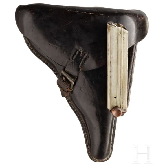 A Luger pistol by DWM, Weimar Alphabet, Navy, with holster