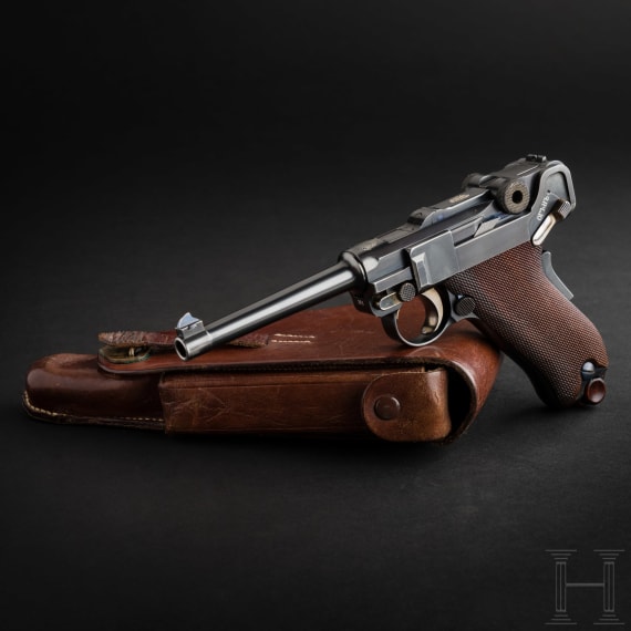 A Luger pistol Mod. 1906, Bulgarian contract, with holster and spare mag