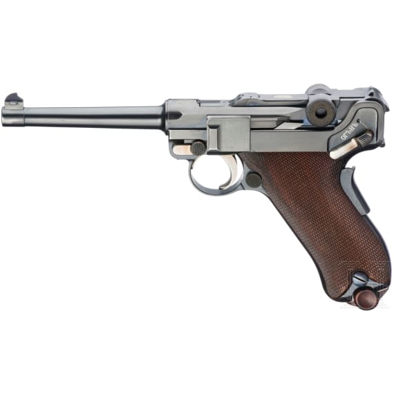 A Luger pistol Mod. 1906, Bulgarian contract, with holster and spare mag