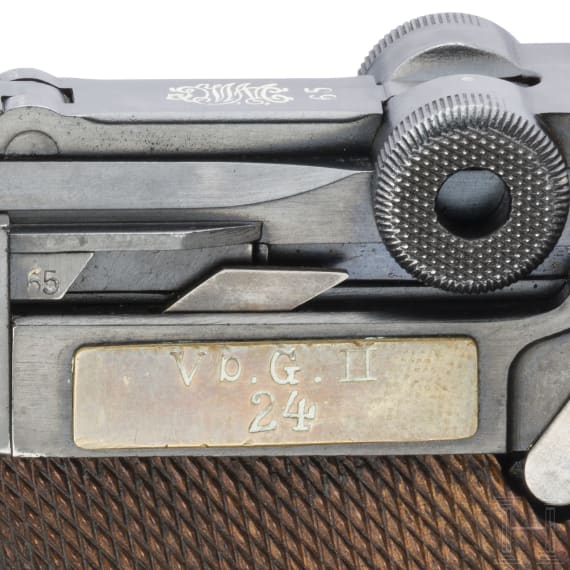 A Luger pistol by DWM, Mod. 1906 / "Mod. 11 Dutch East India Army", 1928 contract, with holster and double magazine pouch