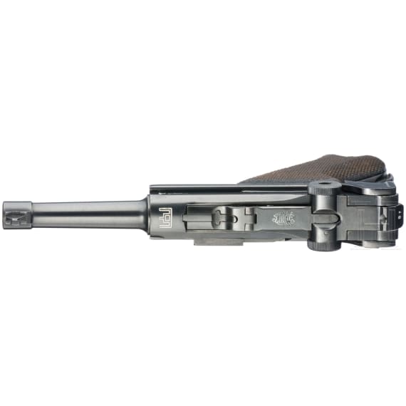 A Luger pistol by DWM, Mod. 1920, marked "Frankenschloss Suhl", Lithuanian contract (Border Police), 1940