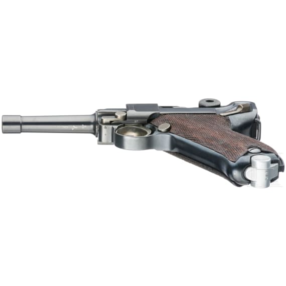 A Luger pistol by DWM, Mod. 1920, marked "Frankenschloss Suhl", Lithuanian contract (Border Police), 1940