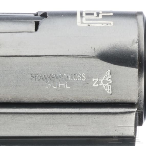 A Luger pistol by DWM, Mod. 1920, marked "Frankenschloss Suhl", Lithuanian contract (Border Police), 1940