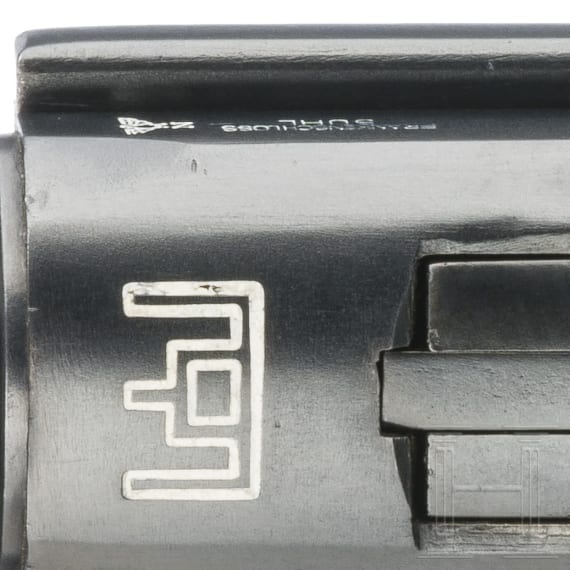 A Luger pistol by DWM, Mod. 1920, marked "Frankenschloss Suhl", Lithuanian contract (Border Police), 1940