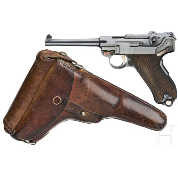 A Luger pistol by DWM, Mod. M1900, Swiss contract, with holster