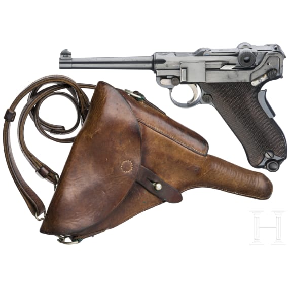 A Luger pistol Mod. 1900/06, with holster, Swiss ordnance