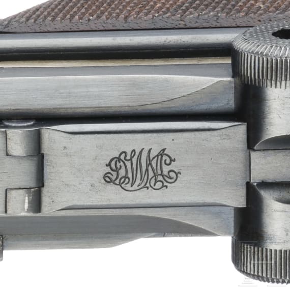 A Luger pistol Mod. 1900/06 by DWM, with holster, Swiss ordnance