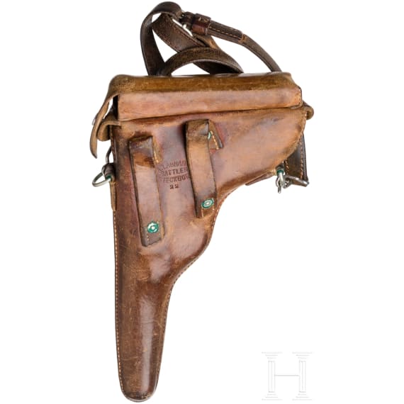 Parabellum Mod. 1900/06, DWM, CH-Ordonnanz, mit Futteral