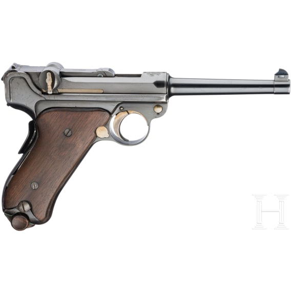 A Luger pistol Mod. 1900 by DWM, American Eagle, with "Ideal" shoulder stock/holster