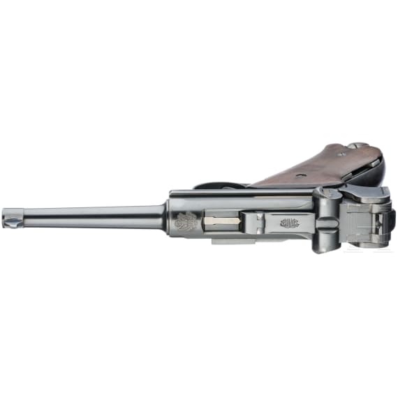 A Luger pistol Mod. 1900 by DWM, American Eagle, with "Ideal" shoulder stock/holster