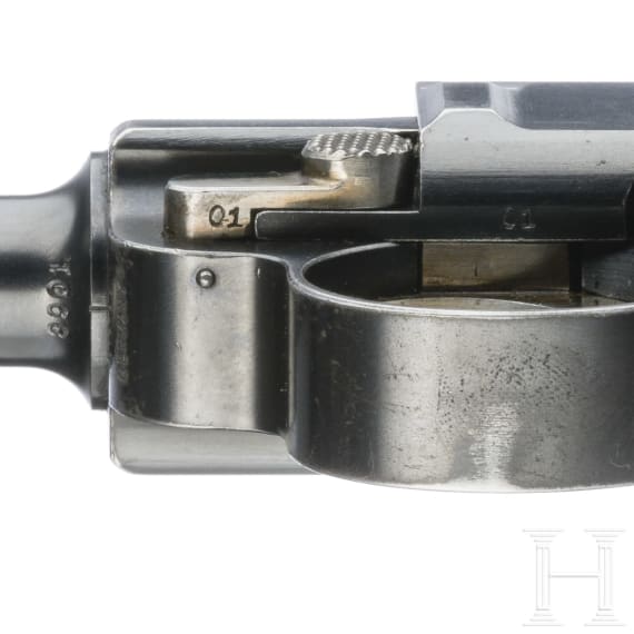 A Luger pistol Mod. 1900 by DWM, American Eagle, with "Ideal" shoulder stock/holster