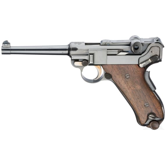 A Luger pistol Mod. 1900 by DWM, American Eagle, with "Ideal" shoulder stock/holster