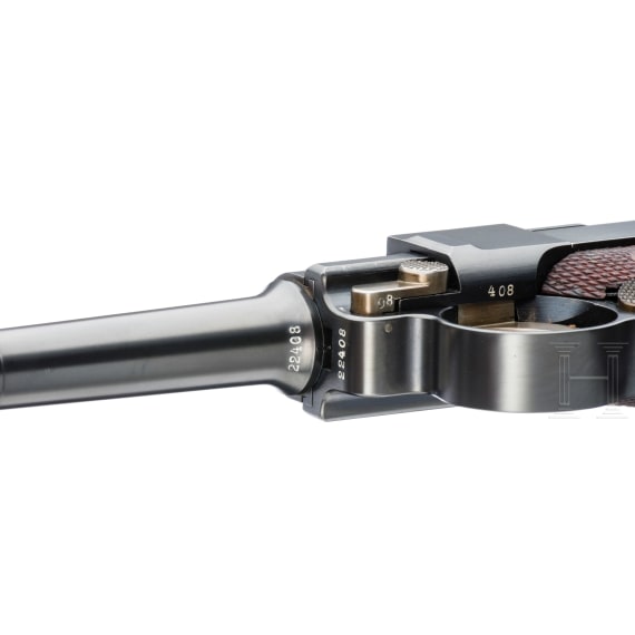 A Parabellum DWM Mod. 1902, U.S. Army Trials, "Cartridge Counter", American Eagle