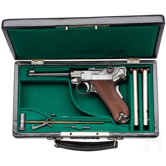 A Luger Parabellum Mod. 1906 by DWM, American Eagle, in case