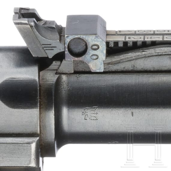 An Artillery Luger by DWM, 1923, Stoeger (3-lines), with holster, USA