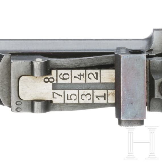 An Artillery Luger by DWM, 1923, Stoeger (3-lines), with holster, USA