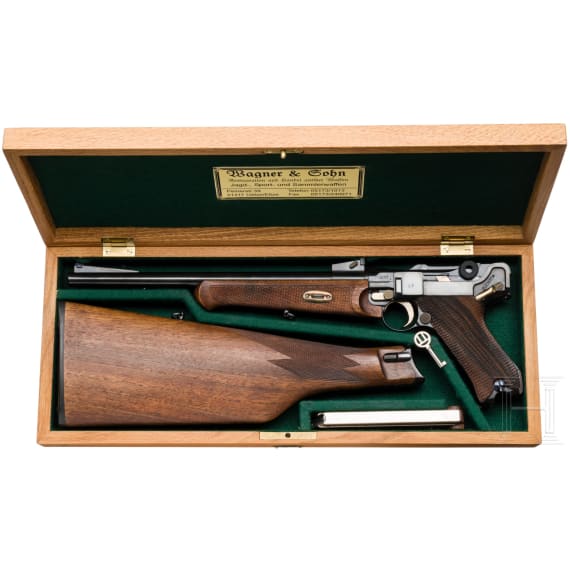 A cased Luger Carbine Mod. 1900 - 2000, Wagner & Sohn Commemorative
