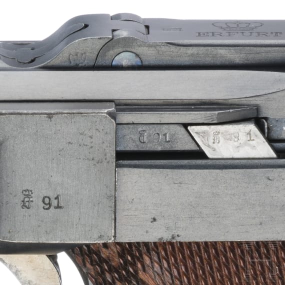 A Luger pistol by Erfurt 1911, Imperial German "Schutztruppe" for German South West Africa